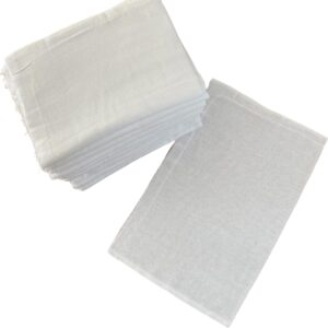Pano De Chão Branco Kit 05 Unds Para Limpeza Grande Grosso Para Casa Cozinha Lavanderia Escritório Empresas